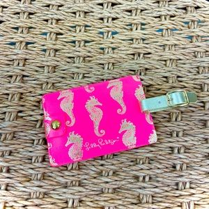 Lilly Pulitzer Seahorse Luggage Tag